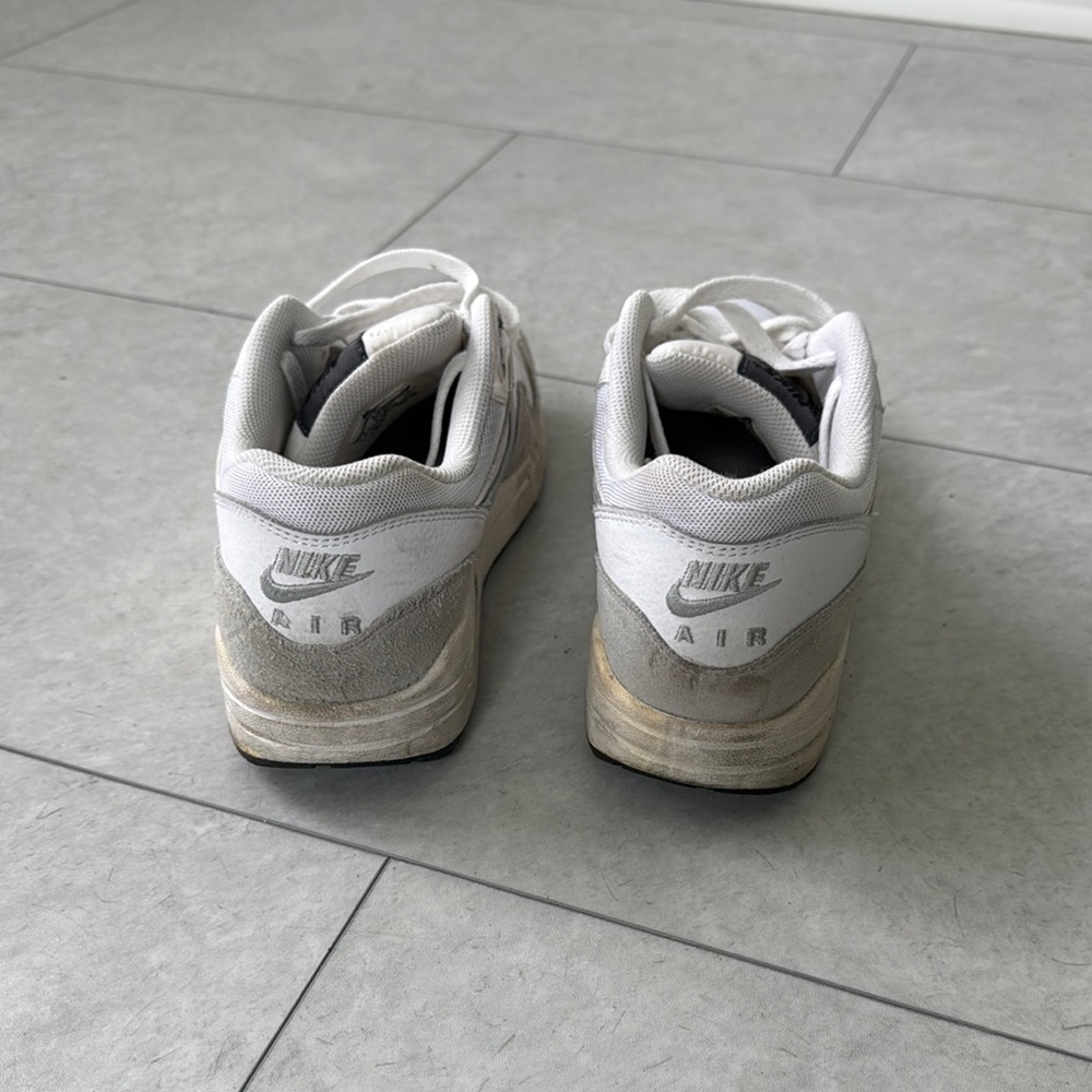 Nike Air Max White and Gray Sneakers - Picture 4 of 6